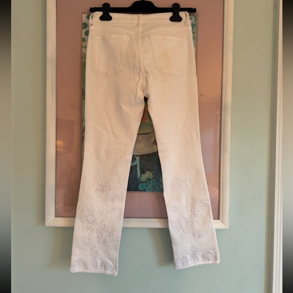 DL1961 MARA straight jeans with white embroidery - Picture 2 of 7